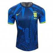 2022 Brazil Special Edition Blue Cactus Soccer Football Kit Man