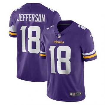 2021 Minnesota Vikings Justin Jefferson Purple NFL Jersey Mens [2021060111]