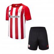 21-22 Athletic Bilbao Home Soccer Football Shirt + Short Kid