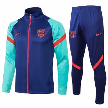 2021/22 Barcelona Blue Soccer Training Suit(Jacket + Pants) Mens [2020128030]