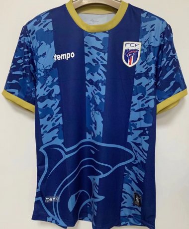 2022 Cape Verde Home Blue Soccer Football Kit Man