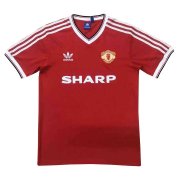 1984 Manchester United Retro Home Soccer Football Kit Man