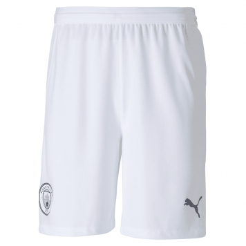 2020/21 Manchester City Home White Mens Soccer Shorts [5212818]