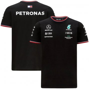 2021 Mercedes AMG Petronas F1 Team Black Mens Soccer T-Jersey [20210614080]