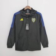 22-23 Boca Juniors Black All Weather Windrunner Soccer Football Jacket Top Man