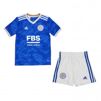 Leicester City 2021/22 Home Soccer Kit (Jersey + Shorts) Kids [20210705070]