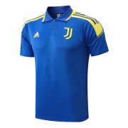 21-22 Juventus Blue Soccer Football Polo Top Man