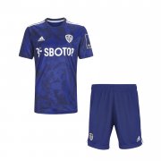 21-22 Leeds United Away Youth Soccer Football Kit (Shirt + Short)
