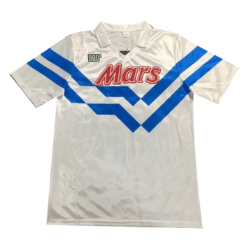 88/89 Napoli Away White Retro Soccer Jersey Replica Mens [2020127755]