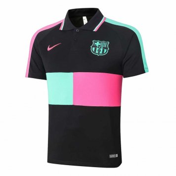 2020/21 Barcelona Black Mens Soccer Polo Jersey [39112579]