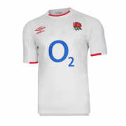 20-21 England Home White Rugby Soccer Football Kit Man