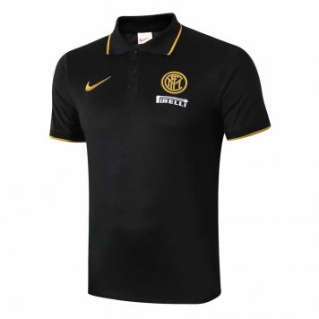 2019/20 Inter Milan Black Mens Soccer Polo Jersey [6012454]