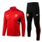 Manchester United Soccer Training Suit Jacket + Pants Red 2022/23 Mens