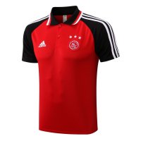 Ajax Soccer Polo Jersey Replica Red - Black Mens 2021/22