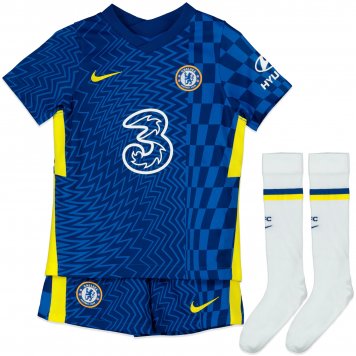 Chelsea Soccer Jersey+Short+Socks Replica Home Youth 2021/22 [20210825105]