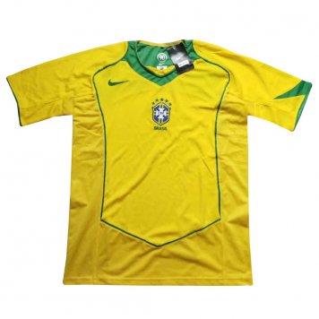 2004 Brazil Retro Home Mens Soccer Jersey Replica [22712599]