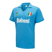 87/88 Napoli Home Blue Retro Soccer Football Kit Men