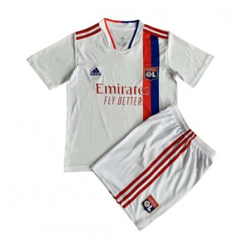2021/22 Olympique Lyonnais Soccer Jersey Home Replica + Short Kids [2021050208]
