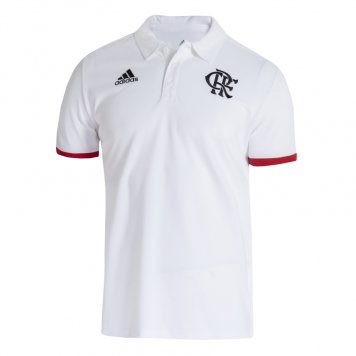 2021/22 Flamengo White Mens Soccer Polo Jersey [20210614086]
