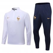 2022 France White Soccer Football Training Kit Man