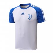 21-22 Juventus White - Blue Short Soccer Football Training Top Man