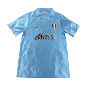 90/91 Napoli Home Blue Retro Soccer Football Kit Men