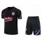 Barcelona Soccer Training Suit (Jerseys+Short) Black Mens 2021/22