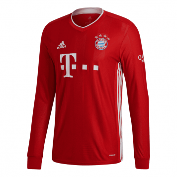 2020/21 Bayern Munich Home LS Mens Soccer Jersey Replica [8112804]