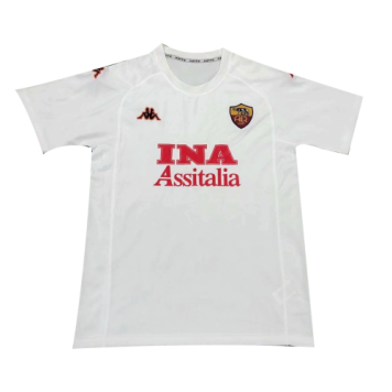 00/01 AS Roma Away White Retro Soccer Jersey Replica Mens [2020127749]