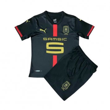 2020/21 Stade Rennais 120th Anniversary Black Soccer Kit (Jersey + Shorts) Kids [2020127968]