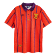 93/95 Scotland Away Red Retro Soccer Jersey Replica Mens