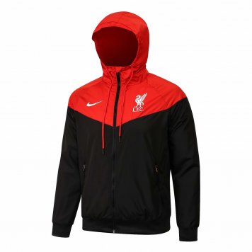 Liverpool 2021/22 Red/Black All Weather Windrunner Jacket Mens [20210705048]