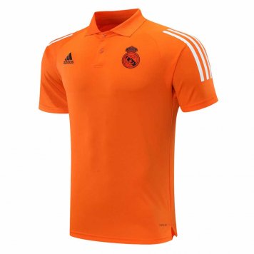 2020/21 Real Madrid UCL Orange Mens Soccer Polo Jersey [20201200103]