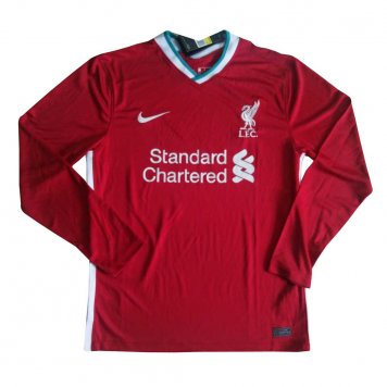 2020/21 Liverpool Home LS Red Mens Soccer Jersey Replica [48212673]