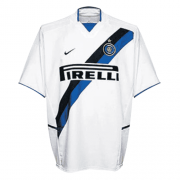 Inter Milan 2002-03 Retro Away White Men Soccer Football Kit