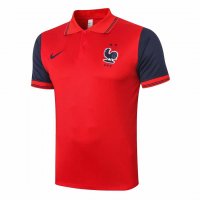 2020/21 France Red Mens Soccer Polo Jersey