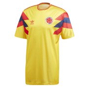 1990 Colombia Retro Home Soccer Football Kit Man