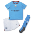 Manchester City Home Soccer Jersey + Short + Socks Replica Youth 2022/23