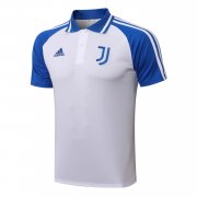 21-22 Juventus White - Blue Soccer Football Polo Top Man
