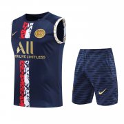 22-23 PSG Royal Soccer Football Training Kit (Singlet + Shorts) Man