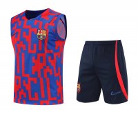 Barcelona Soccer Singlet + Short Replica Blue - Red Mens 2022/23