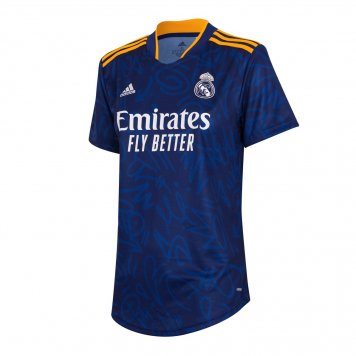 Real Madrid Soccer Jersey Replica Away Womens 2021/22 [20210825126]
