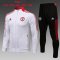 Manchester United Soccer Training Suit Jacket + Pants White Youth 2021/22