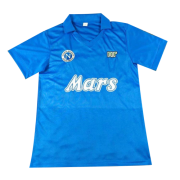 88/89 Napoli Home Blue Retro Soccer Football Kit Men