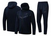 2022 NIKE Hoodie Royal Soccer Football Training Kit (Jacket + Pants) Man