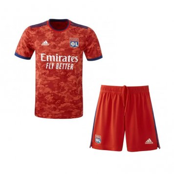 Olympique Lyonnais 2021/22 Away Soccer Kit (Jersey + Shorts) Kids [20210705069]