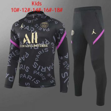 2020/21 PSG Black Kids Soccer Training Suit [2020127587]