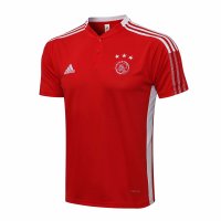 Ajax Soccer Polo Jerseys Red Mens 2021/22
