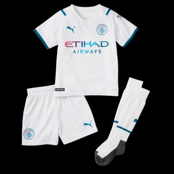 Manchester City Soccer Jersey+Short+Socks Replica Away Youth 2021/22 [20210825102]