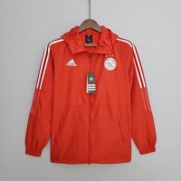 Ajax Soccer Windrunner Jacket Red Mens 2022/23